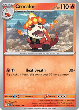 Crocalor (030/191) [SV08 Surging Sparks] Reverse Holofoil - Common