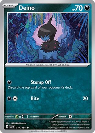 Deino (117/191) [SV08 Surging Sparks] - Common
