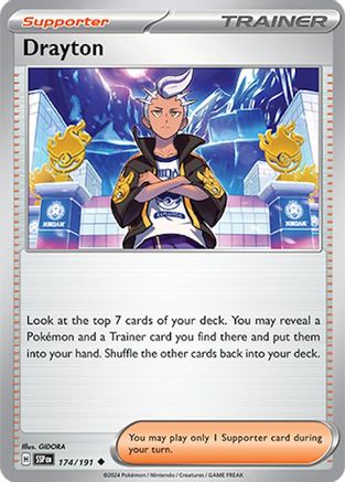 Drayton (174/191) [SV08 Surging Sparks] Reverse Holofoil - Uncommon