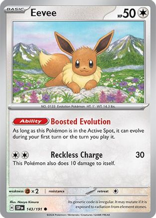 Eevee (143/191) [SV08 Surging Sparks] Reverse Holofoil - Common