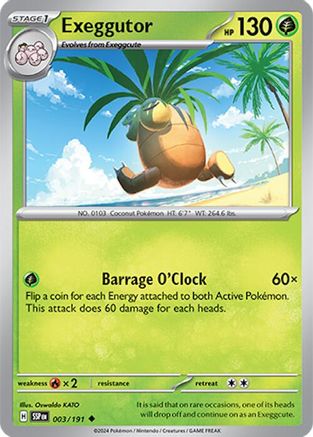 Exeggutor (003/191) [SV08 Surging Sparks] Reverse Holofoil - Uncommon