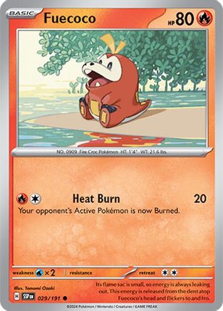 Fuecoco (029/191) [SV08 Surging Sparks] Reverse Holofoil - Common