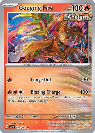 Gouging Fire (038/191) [SV08 Surging Sparks] Holofoil - Rare