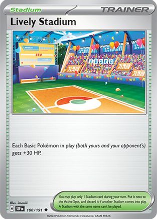Lively Stadium (180/191) [SV08 Surging Sparks] Reverse Holofoil - Uncommon