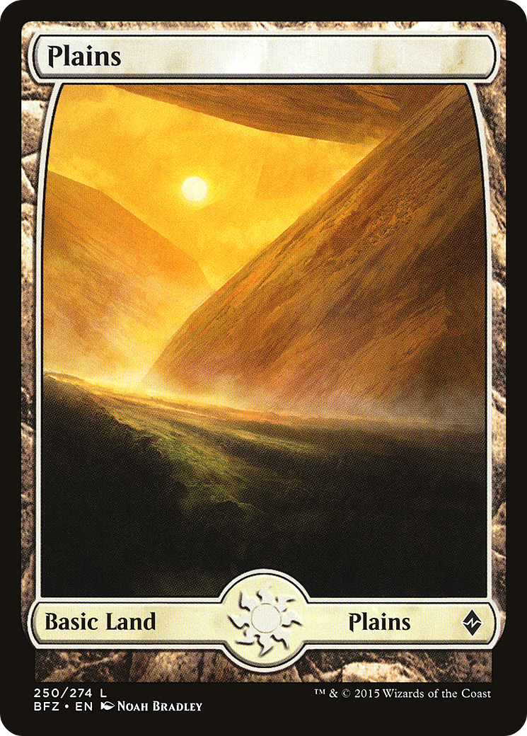 Plains (250) - Full Art (BFZ-250) [Battle for Zendikar]