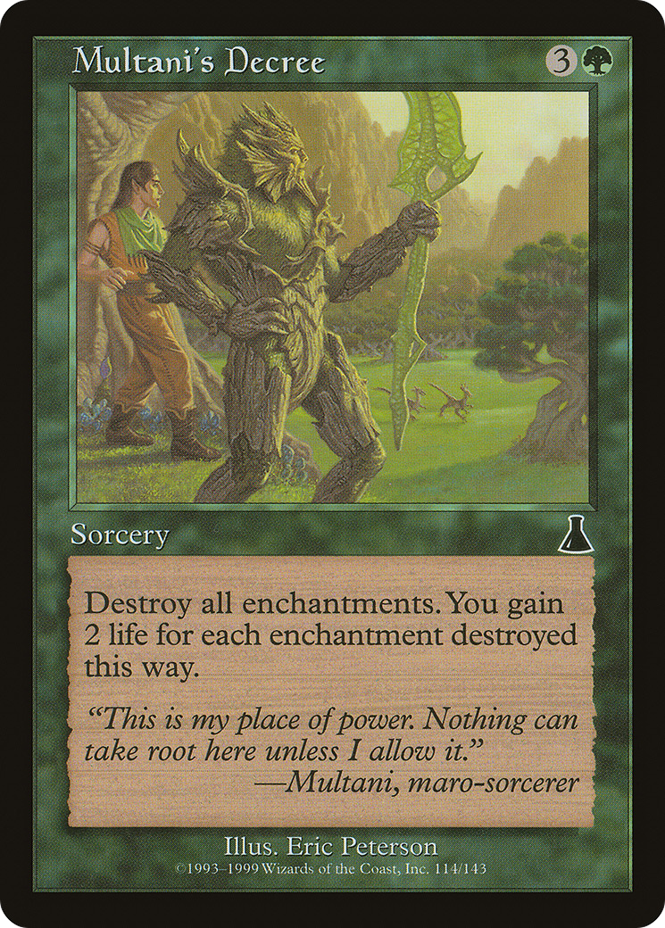 Multani's Decree (UDS-114) [Urza's Destiny]