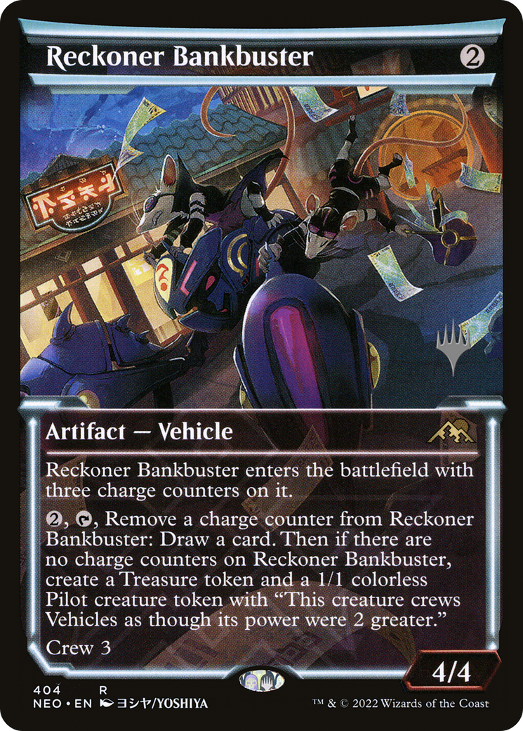 Reckoner Bankbuster (Showcase) (PPBRO-404) [Promo Pack: Kamigawa: Neon Dynasty Promos] Foil
