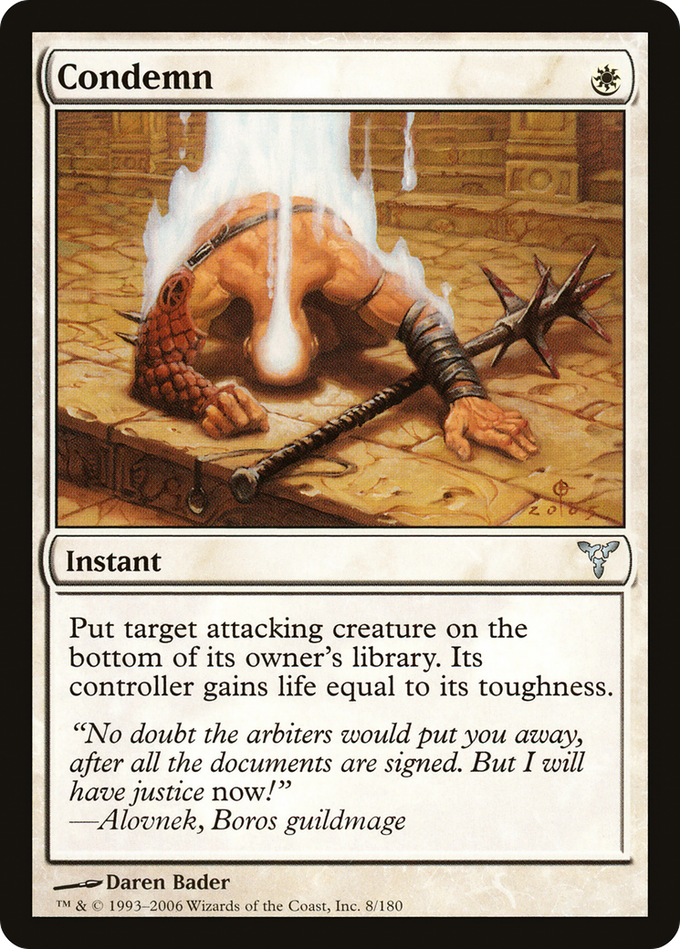 Condemn (DIS-008) [Dissension] Foil