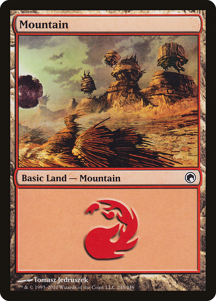 Mountain (SOM-245) [Scars of Mirrodin]