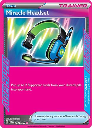 Miracle Headset (183/191) [SV08 Surging Sparks] Holofoil - ACE SPEC Rare