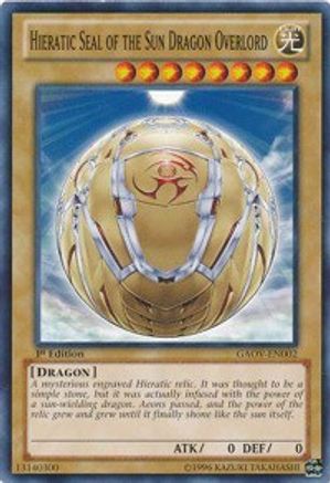 Hieratic Seal of the Sun Dragon Overlord (Common) (GAOV-EN002) - Galactic Overlord Unlimited