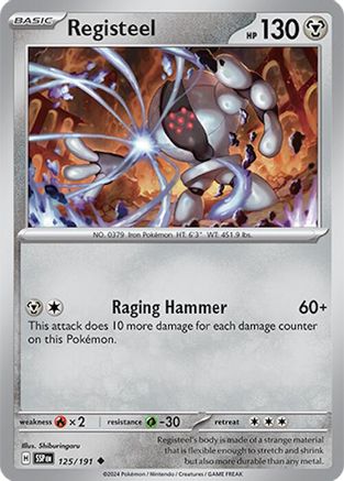 Registeel (125/191) [SV08 Surging Sparks] Reverse Holofoil - Uncommon