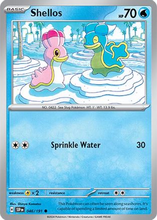 Shellos (046/191) [SV08 Surging Sparks] Reverse Holofoil - Common