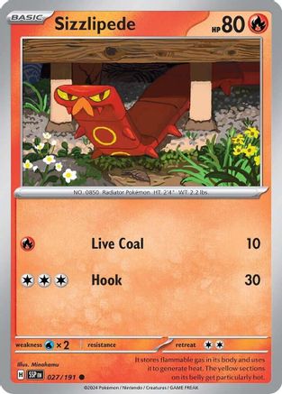 Sizzlipede (027/191) [SV08 Surging Sparks] - Common