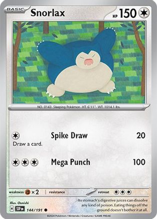 Snorlax (144/191) [SV08 Surging Sparks] - Common