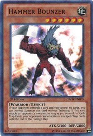 Hammer Bounzer (Super Rare) (GAOV-EN009) - Galactic Overlord Unlimited
