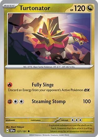 Turtonator (137/191) [SV08 Surging Sparks] Reverse Holofoil - Uncommon