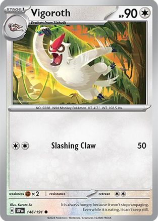 Vigoroth (146/191) [SV08 Surging Sparks] Reverse Holofoil - Common