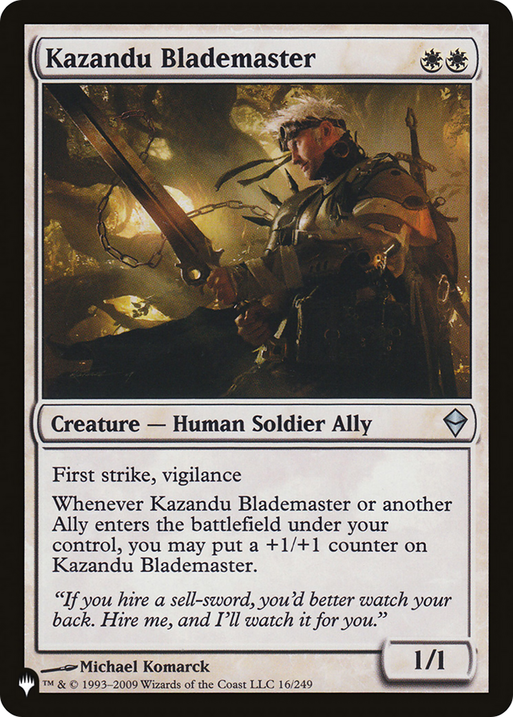 Kazandu Blademaster (LIST-16/249) [The List]