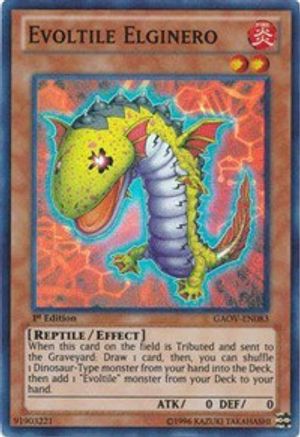 Evoltile Elginero (Super Rare) (GAOV-EN083) - Galactic Overlord Unlimited