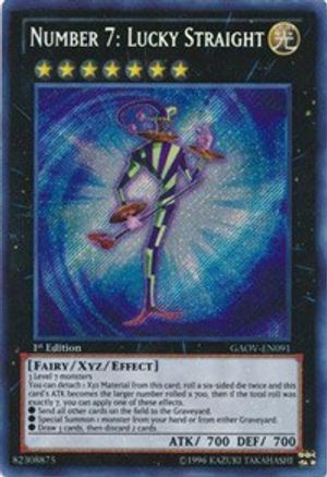 Number 7: Lucky Straight (Secret Rare) (GAOV-EN091) - Galactic Overlord 1st Edition