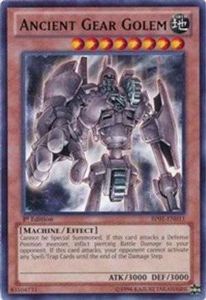Ancient Gear Golem (Rare) (BP01-EN011) - Battle Pack: Epic Dawn Unlimited