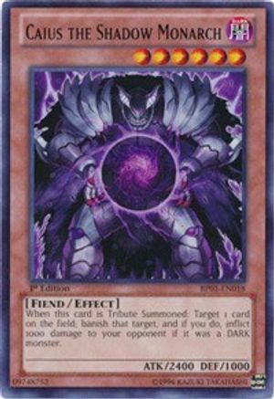 Caius the Shadow Monarch (Rare) (BP01-EN018) - Battle Pack: Epic Dawn 1st Edition