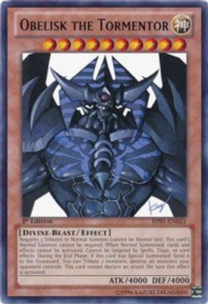 Obelisk the Tormentor (Rare) (BP01-EN021) - Battle Pack: Epic Dawn 1st Edition