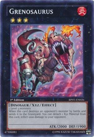 Grenosaurus (Rare) (BP01-EN026) - Battle Pack: Epic Dawn Unlimited