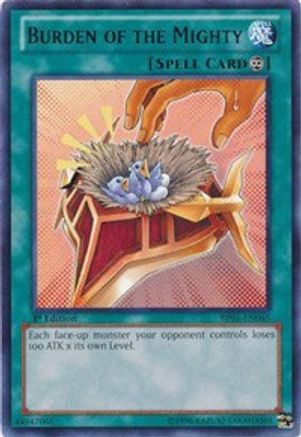 Burden of the Mighty (Rare) (BP01-EN045) - Battle Pack: Epic Dawn 1st Edition