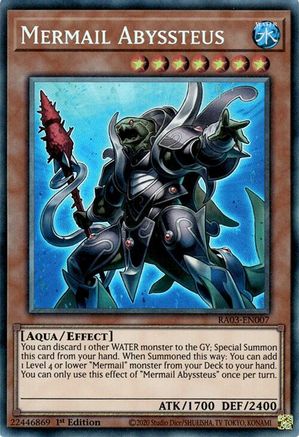 Mermail Abyssteus (Prismatic Collector's Rare) (RA03-EN007) - Quarter Century Bonanza 1st Edition