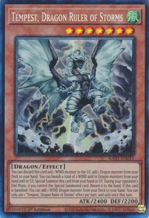 Tempest, Dragon Ruler of Storms (Prismatic Collector's Rare) (RA03-EN011) - Quarter Century Bonanza 1st Edition