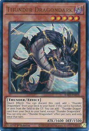 Thunder Dragondark (Ultra Rare) (RA03-EN018) - Quarter Century Bonanza 1st Edition
