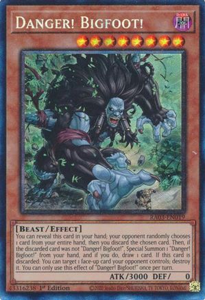 Danger! Bigfoot! (Prismatic Collector's Rare) (RA03-EN019) - Quarter Century Bonanza 1st Edition
