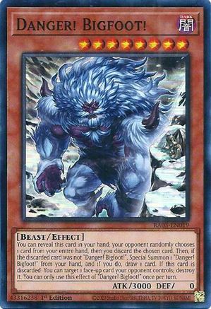 Danger! Bigfoot! (Alternate Art) (RA03-EN019) - Quarter Century Bonanza 1st Edition