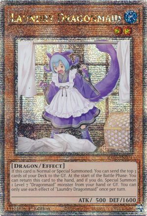 Laundry Dragonmaid (Quarter Century Secret Rare) (RA03-EN021) - Quarter Century Bonanza 1st Edition