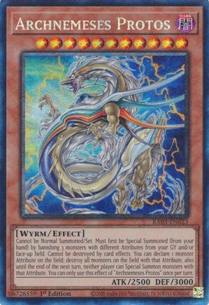 Archnemeses Protos (Prismatic Collector's Rare) (RA03-EN023) - Quarter Century Bonanza 1st Edition