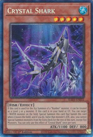 Crystal Shark (Prismatic Collector's Rare) (RA03-EN031) - Quarter Century Bonanza 1st Edition