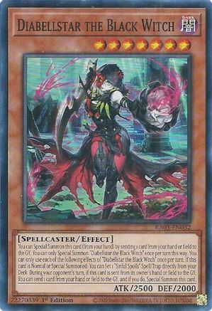 Diabellstar the Black Witch (Super Rare) (RA03-EN032) - Quarter Century Bonanza 1st Edition