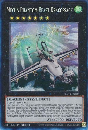 Mecha Phantom Beast Dracossack (Prismatic Collector's Rare) (RA03-EN039) - Quarter Century Bonanza 1st Edition