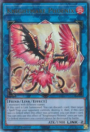 Knightmare Phoenix (Prismatic Ultimate Rare) (RA03-EN042) - Quarter Century Bonanza 1st Edition