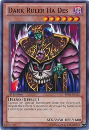 Dark Ruler Ha Des (Common) (BP01-EN122) - Battle Pack: Epic Dawn 1st Edition