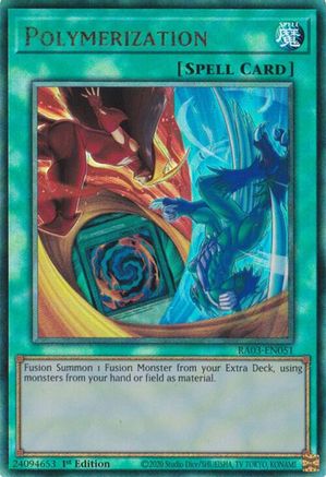 Polymerization (B) (HERO Art) (Prismatic Ultimate Rare) (RA03-EN051) - Quarter Century Bonanza 1st Edition