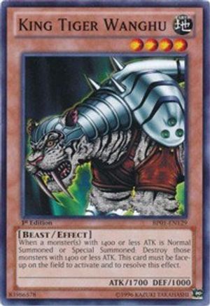 King Tiger Wanghu (Common) (BP01-EN129) - Battle Pack: Epic Dawn 1st Edition