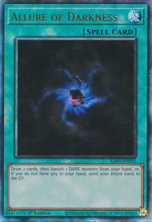 Allure of Darkness (Prismatic Ultimate Rare) (RA03-EN055) - Quarter Century Bonanza 1st Edition