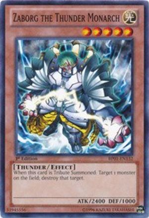 Zaborg the Thunder Monarch (Common) (BP01-EN132) - Battle Pack: Epic Dawn 1st Edition