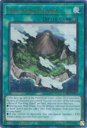Fire King Island (Ultra Rare) (RA03-EN059) - Quarter Century Bonanza 1st Edition