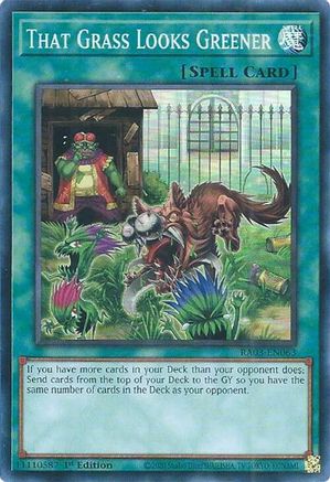 That Grass Looks Greener (Super Rare) (RA03-EN063) - Quarter Century Bonanza 1st Edition