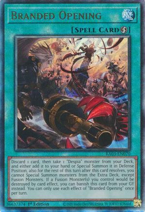 Branded Opening (Prismatic Ultimate Rare) (RA03-EN070) - Quarter Century Bonanza 1st Edition