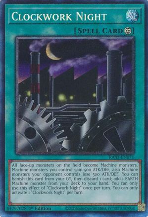 Clockwork Night (Prismatic Collector's Rare) (RA03-EN071) - Quarter Century Bonanza 1st Edition